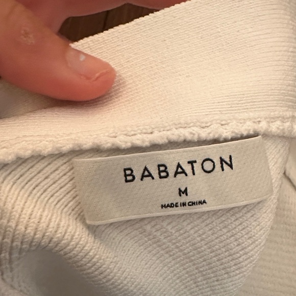 Babaton Ivory Ribbed Cross-Back Tank Top - Picture 3 of 3